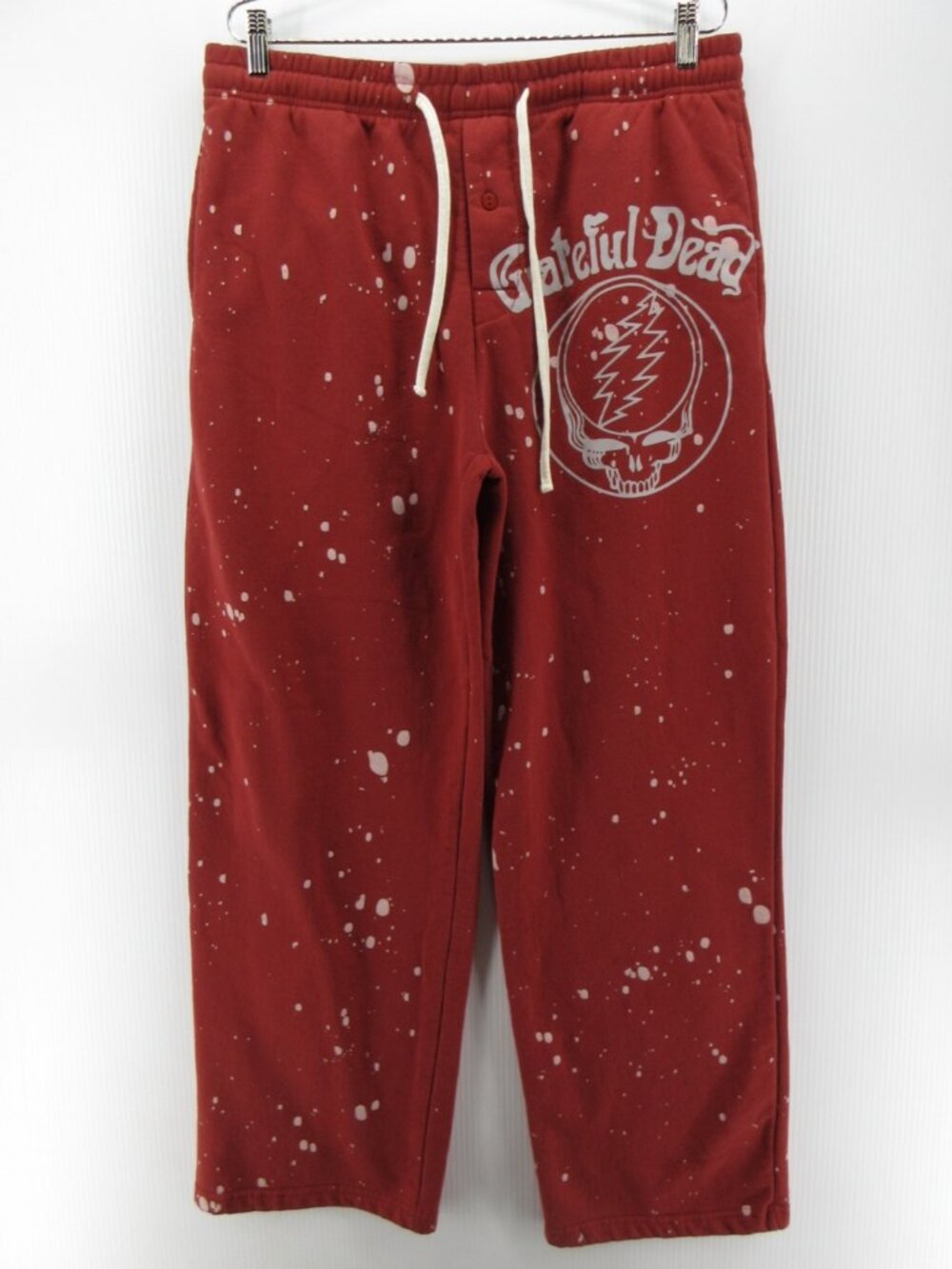 Grateful Dead Pants Large Mad Engine Steal Your Face Paint Splatter